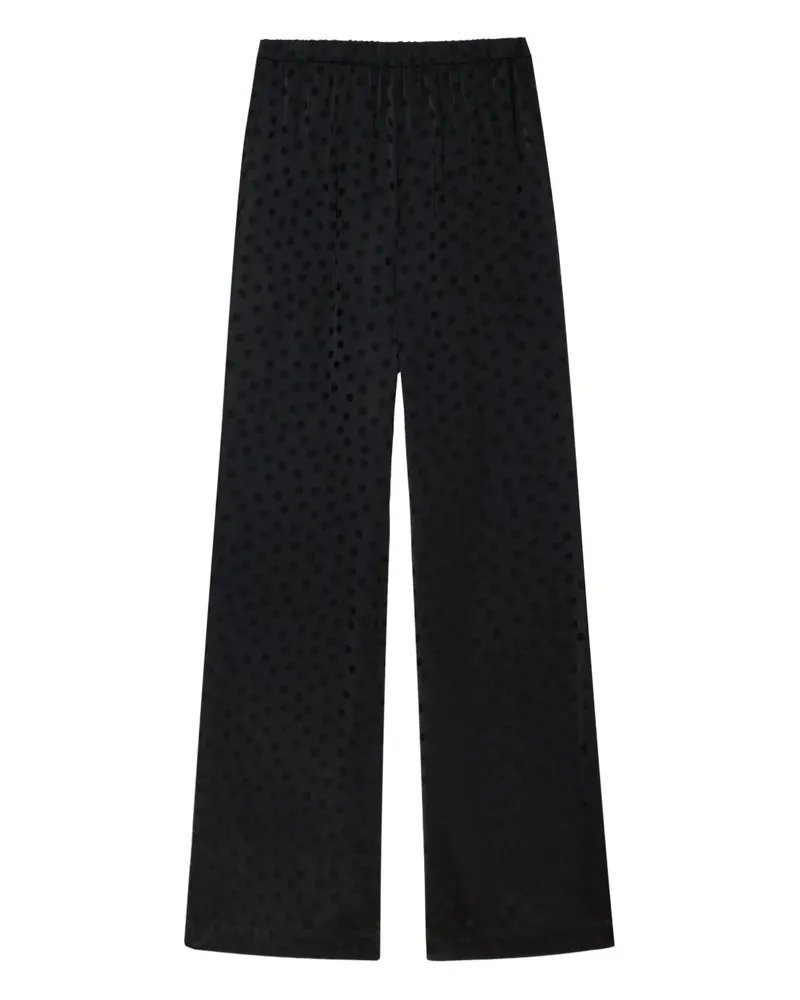 Anine Bing Elain Hose mit geradem Bein - Schwarz Schwarz