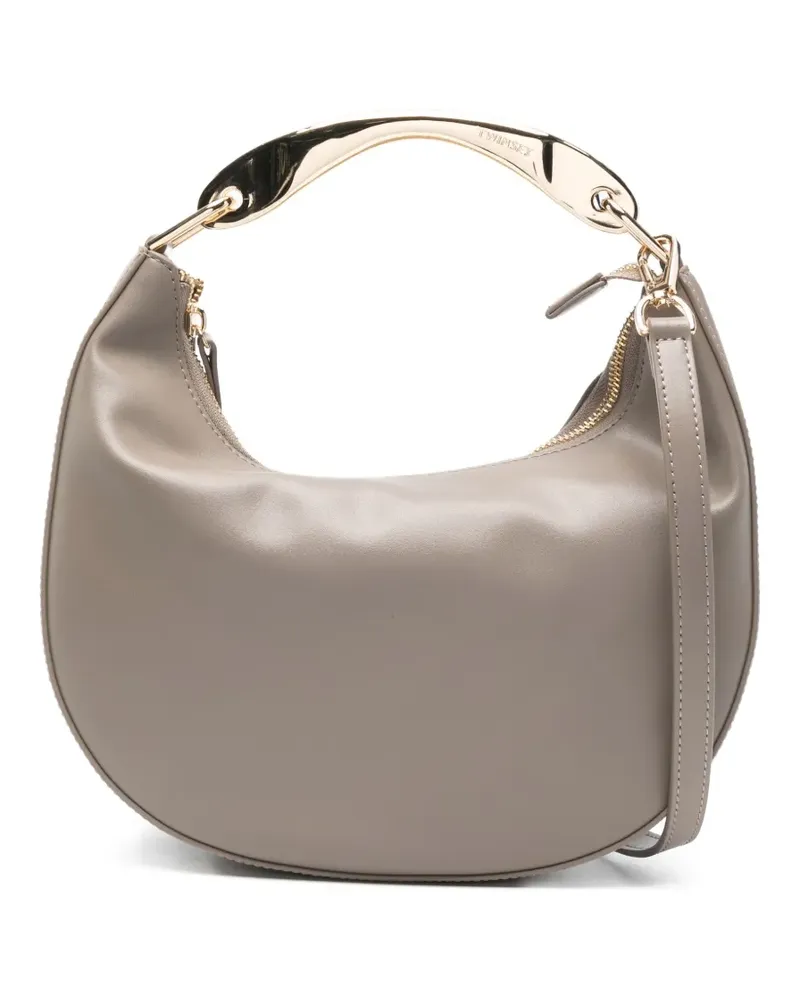 Twin-Set Tote Bag mit Metallhenkel - Grau Grau