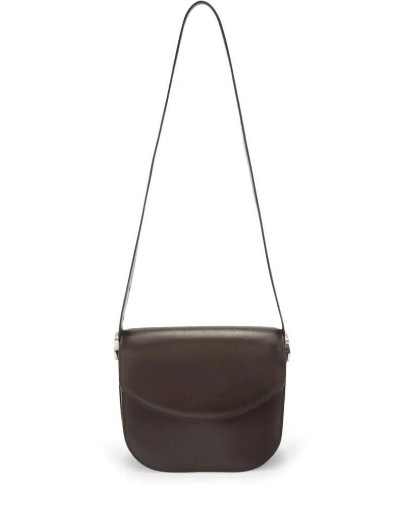 Jil Sander Coin Umhängetasche aus Leder - Braun Braun