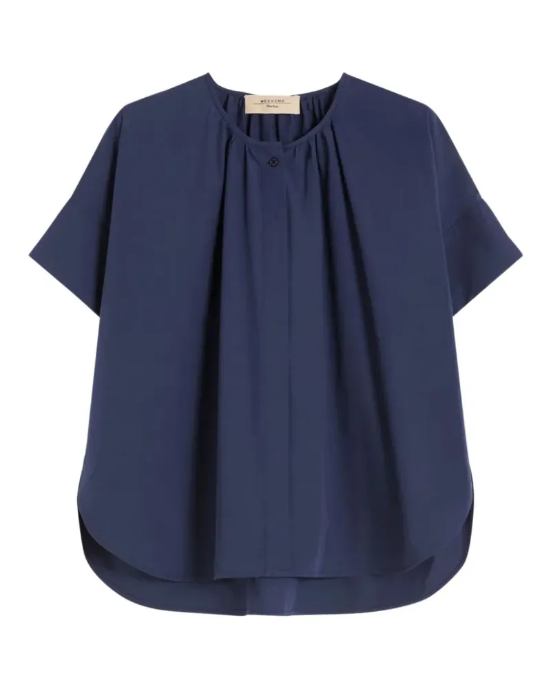 Max Mara gathered blouse - Blau Blau