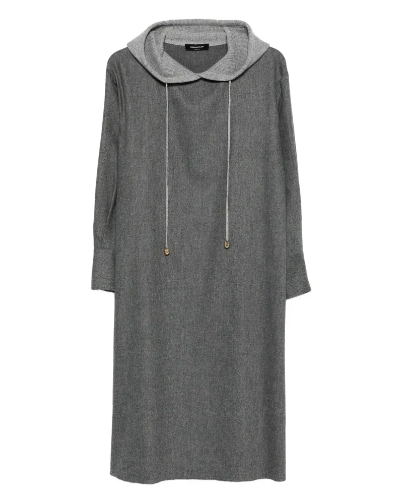 Fabiana Filippi Midikleid mit Kapuze - Grau Grau