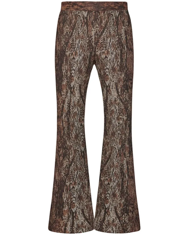 Rosetta Getty Ausgestellte Cropped-Hose - Braun Braun