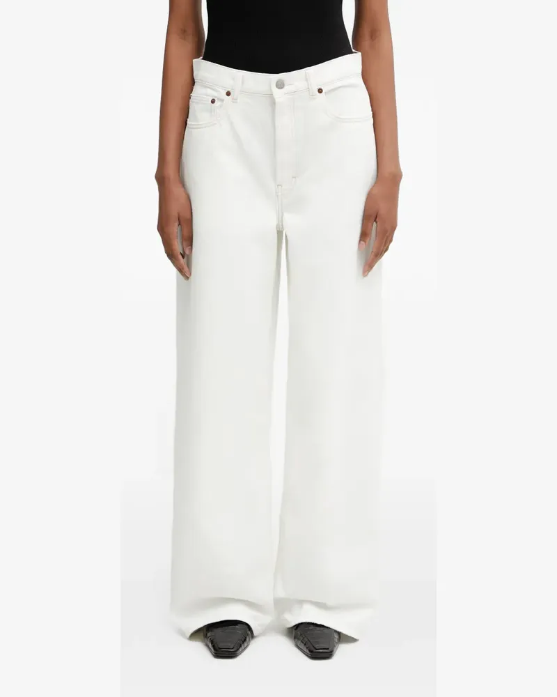 Ralph Lauren Jeans mit weitem Bein - Weiß Weiß