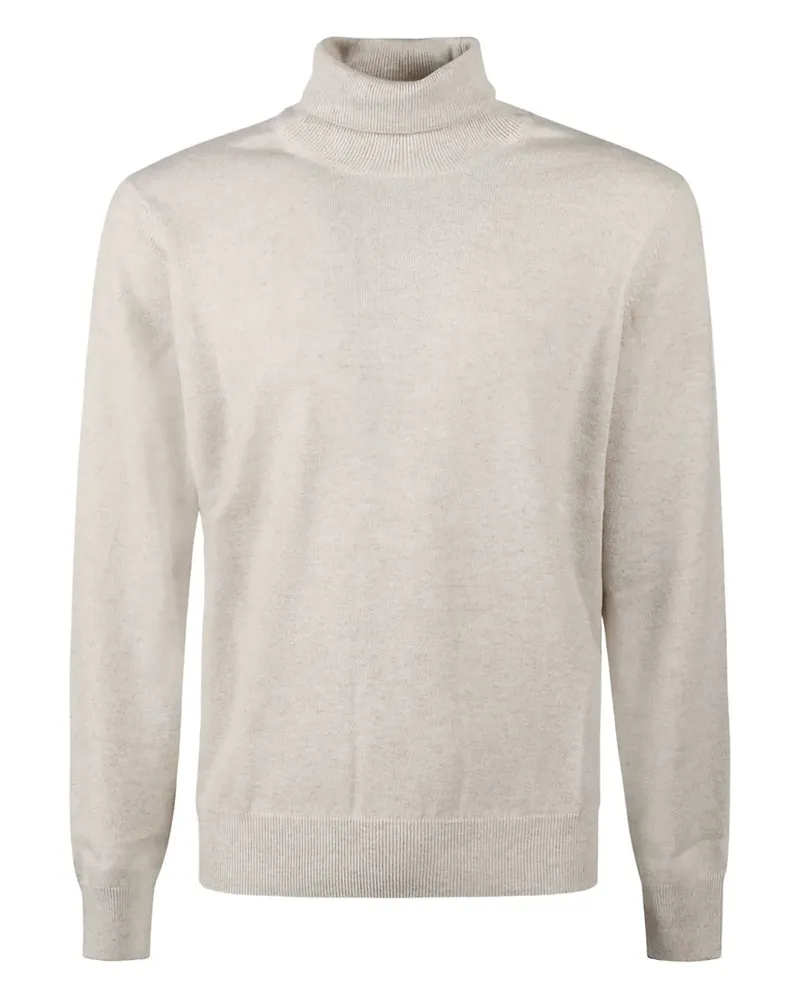 Brunello Cucinelli Klassischer Kaschmirpullover - Nude Nude