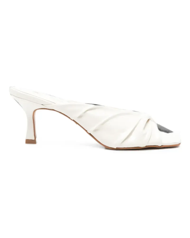 CARRANO ruched mules - Nude Nude