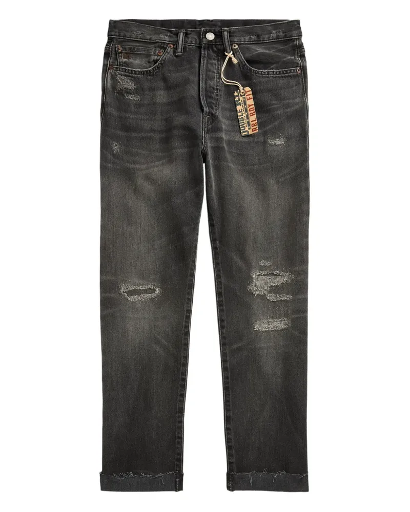 Ralph Lauren Jeans in Distressed-Optik - Schwarz Schwarz