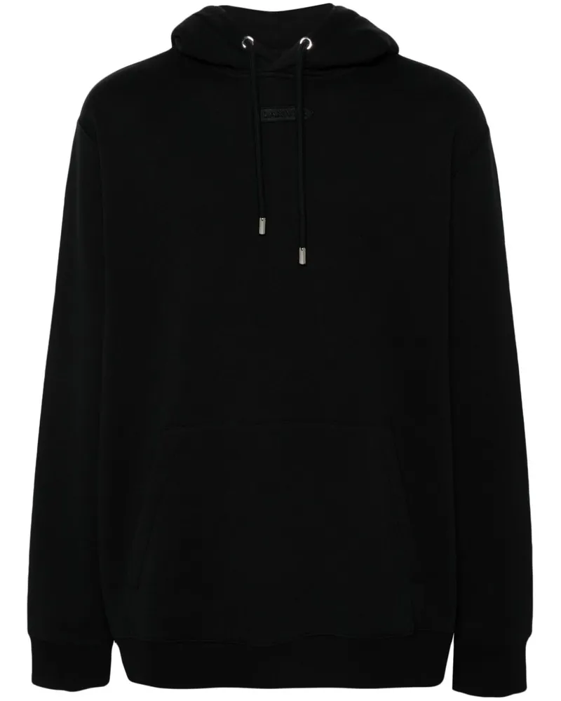 Lanvin Hoodie mit Logo-Stickerei Schwarz