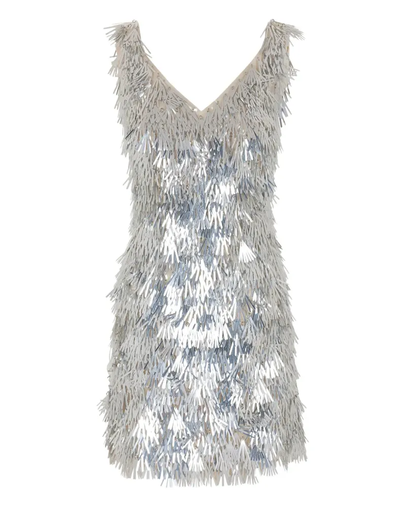 Paco Rabanne Kleid mit Pailletten - P141 SILVER P141