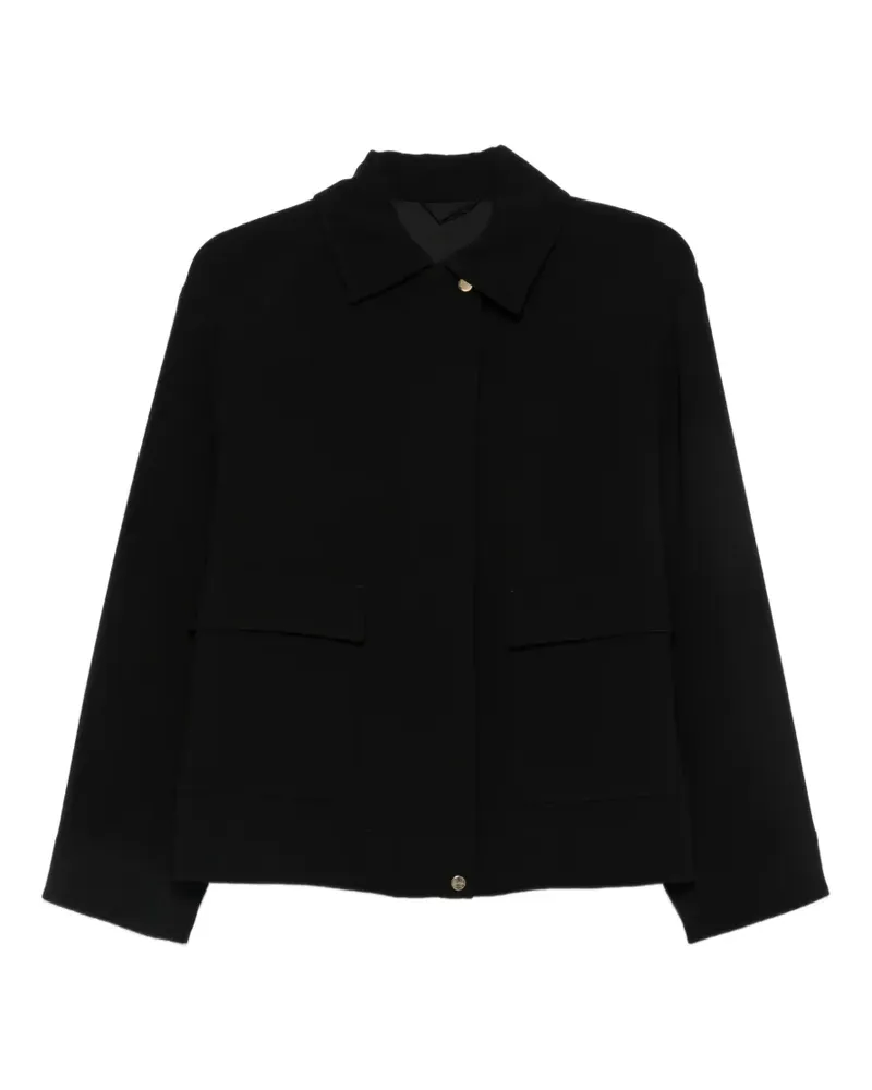 Max Mara Jacke mit Klappentaschen - Schwarz Schwarz