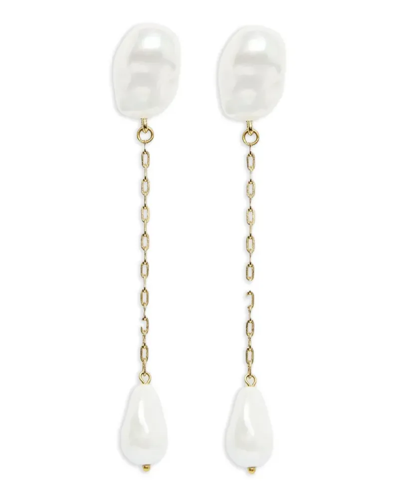 Erdem Ohrringe mit Perlen - Gold Gold