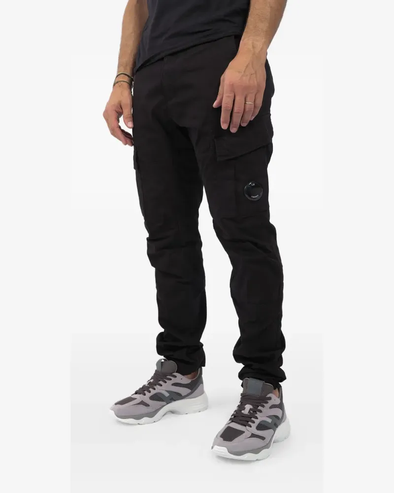 C.P. Company Hose mit aufgesetzter Tasche - Schwarz Schwarz