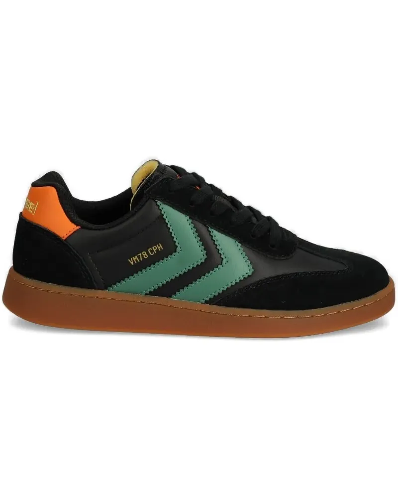 hummel Sneakers in Colour-Block-Optik - Schwarz Schwarz