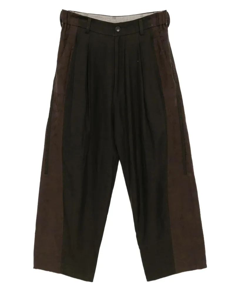 Ziggy Chen Hose mit Blumen-Stickerei - Braun Braun