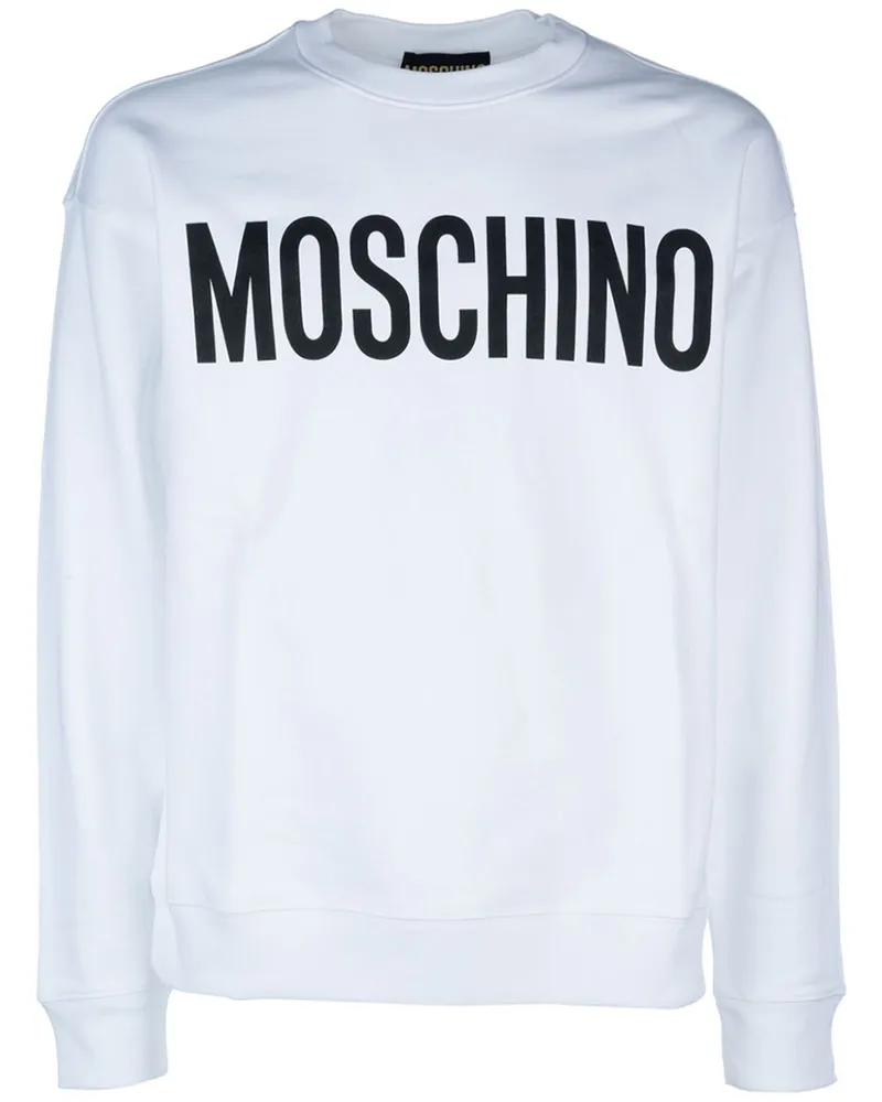 Moschino Sweatshirt mit Logo-Print - Weiß Weiß