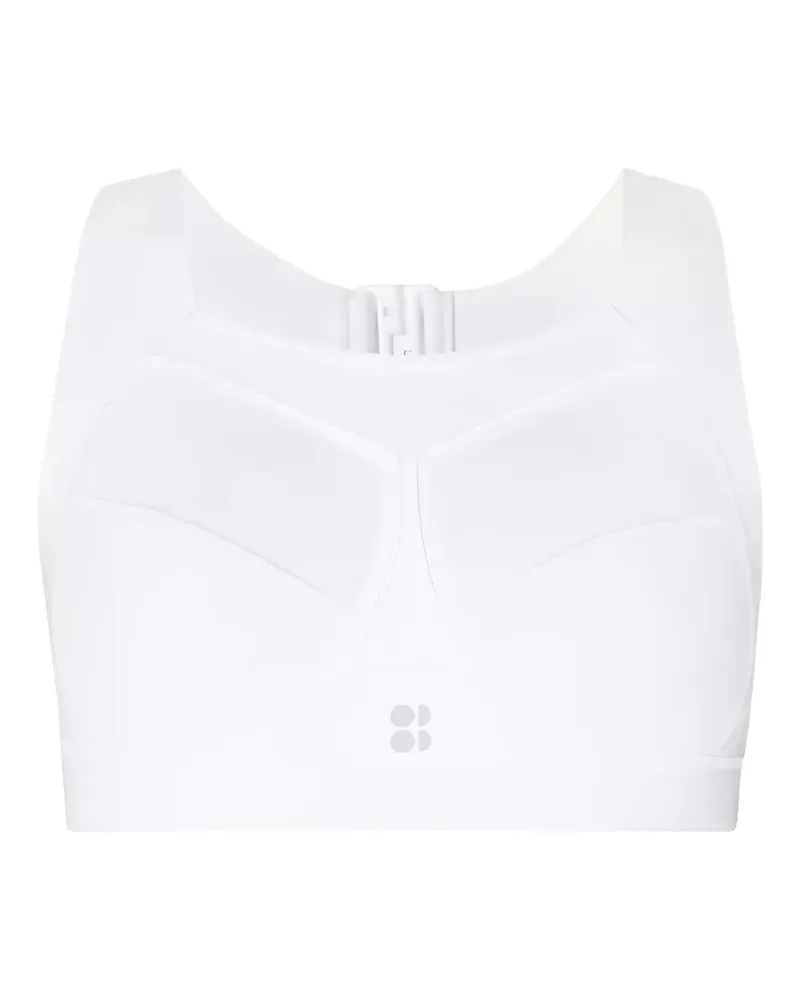 Sweaty Betty Wattierter Zero Gravity Lauf-Sport-BH - Weiß Weiß