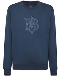 Billionaire Sweatshirt mit Logo-Applikation Blau