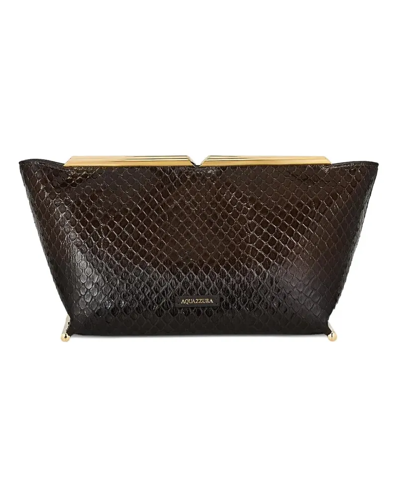 Aquazzura Galerie clutch - Braun Braun