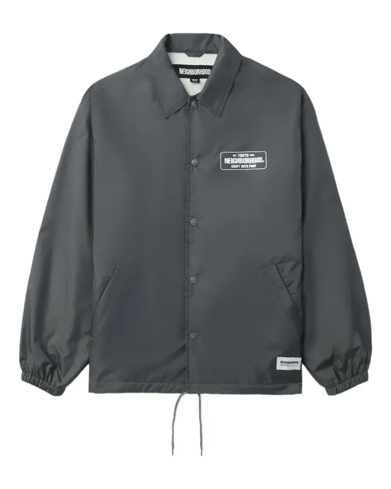 Neighborhood Jacke mit Logo-Patch - Grau Grau