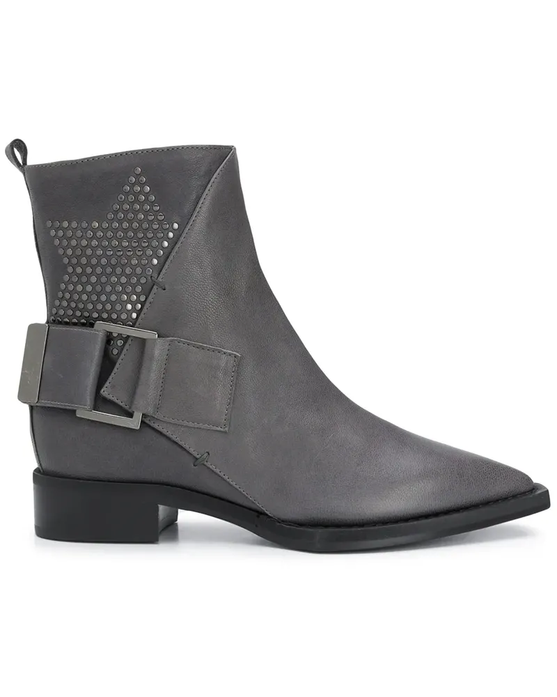 Lorena Antoniazzi Stiefeletten mit spitzer Kappe - Grau Grau