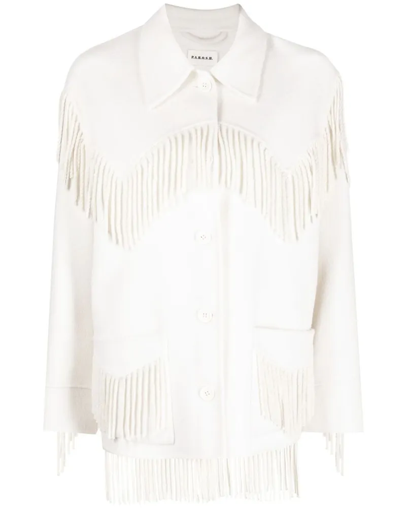 P.A.R.O.S.H. P.A.R.O H. Leak Oversized-Mantel - Nude Nude