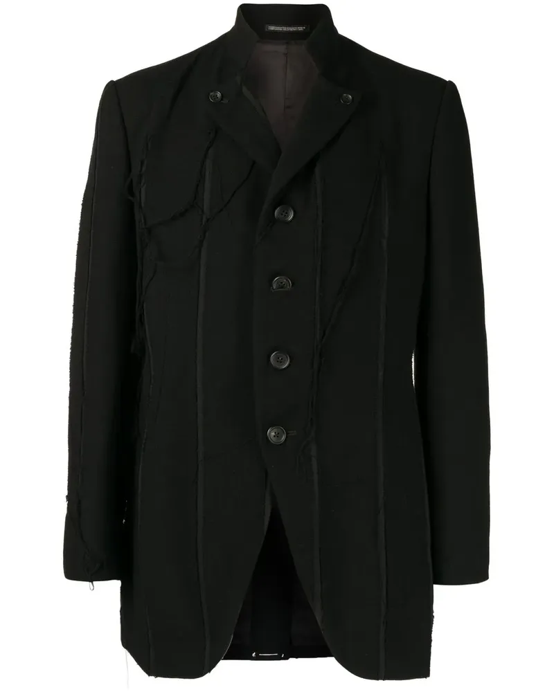 Yohji Yamamoto Sakko mit Knopfleiste - Schwarz Schwarz