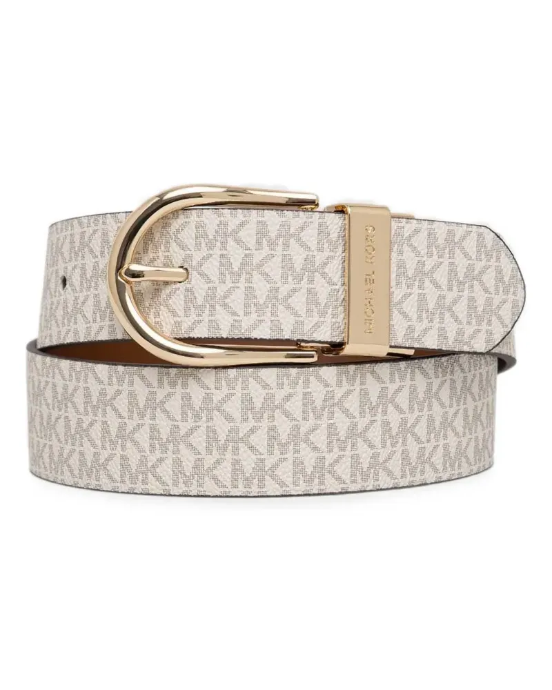 Michael Kors Wendbarer Gürtel mit Logo-Print - Nude Nude