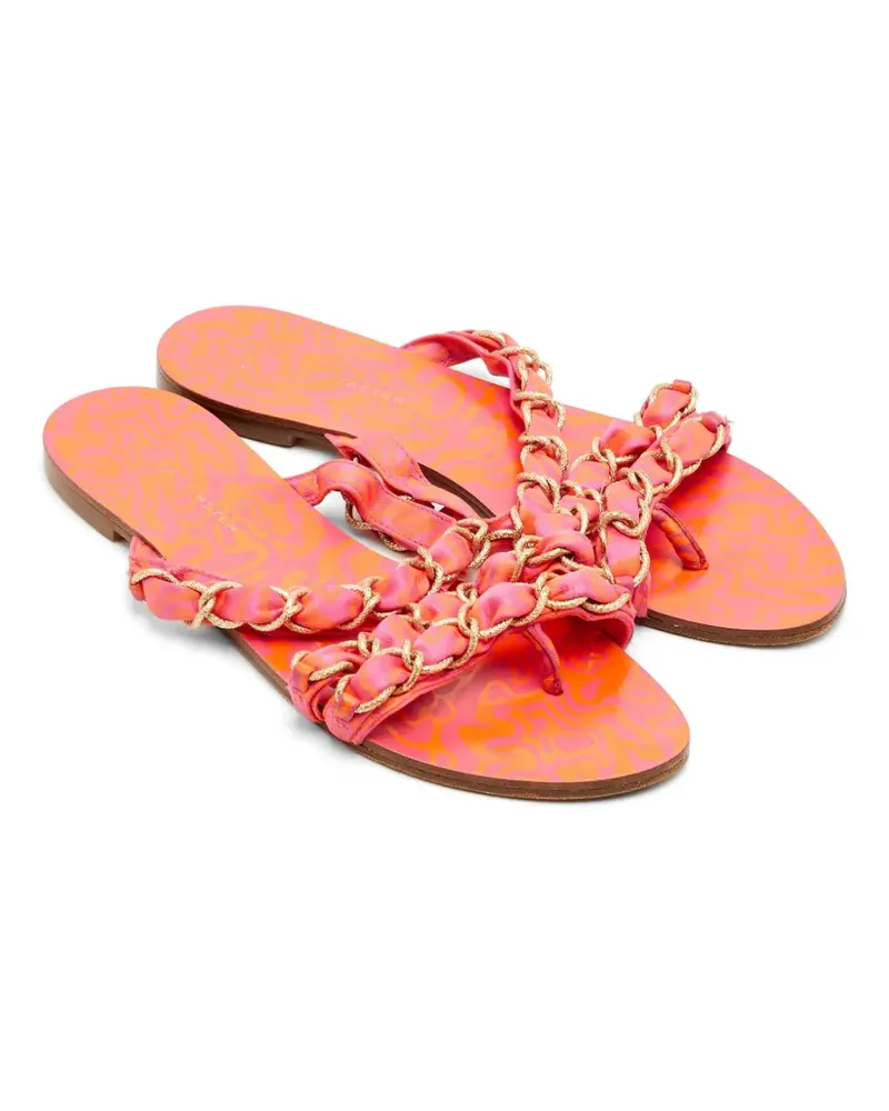 Sophia Webster Sandalen mit Kettendetails - Rosa Rosa