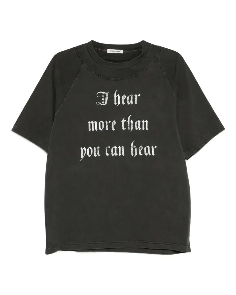 Undercover T-Shirt mit grafischem Print - Grau Grau