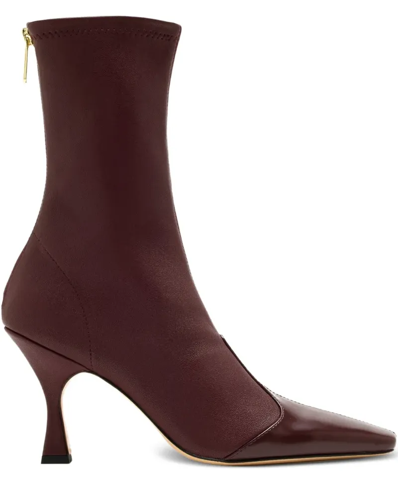 Studio Amelia Maverick Stiefeletten mit Reißverschlussdetail 90mm - Rot Rot