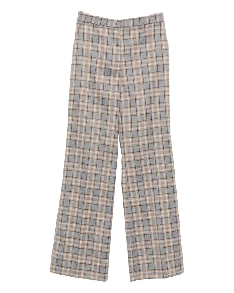 Manuel Ritz Hose mit Karomuster - Grau Grau