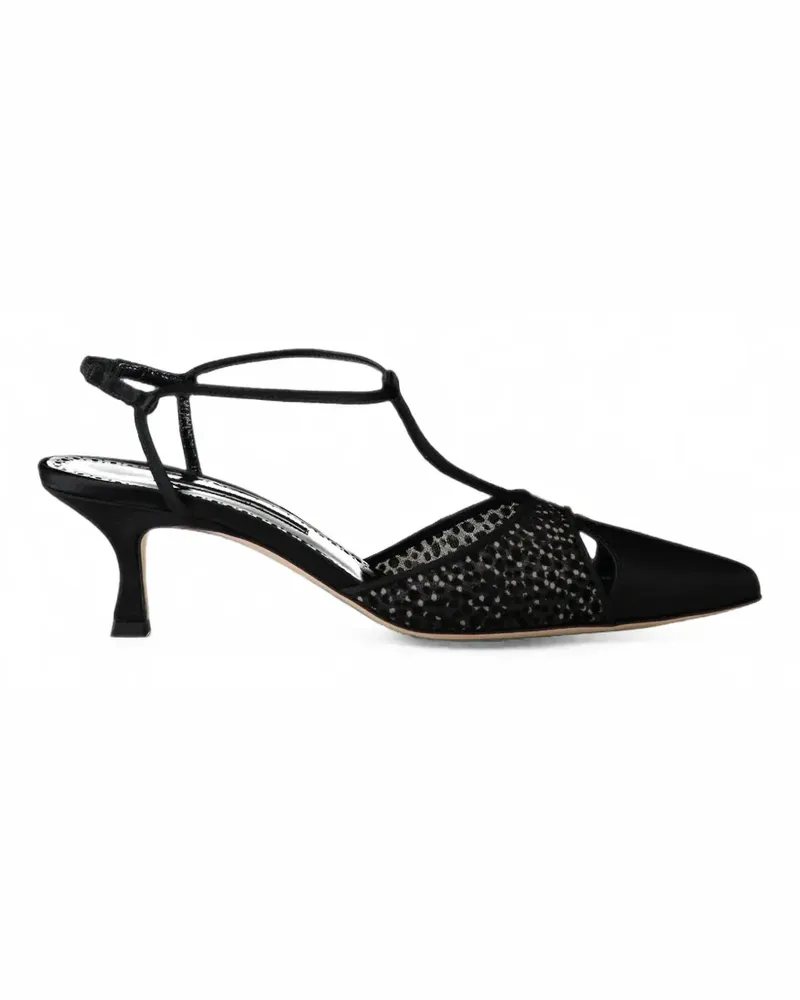 Manolo Blahnik Turgimodla Pumps mit T-Riemen - Schwarz Schwarz