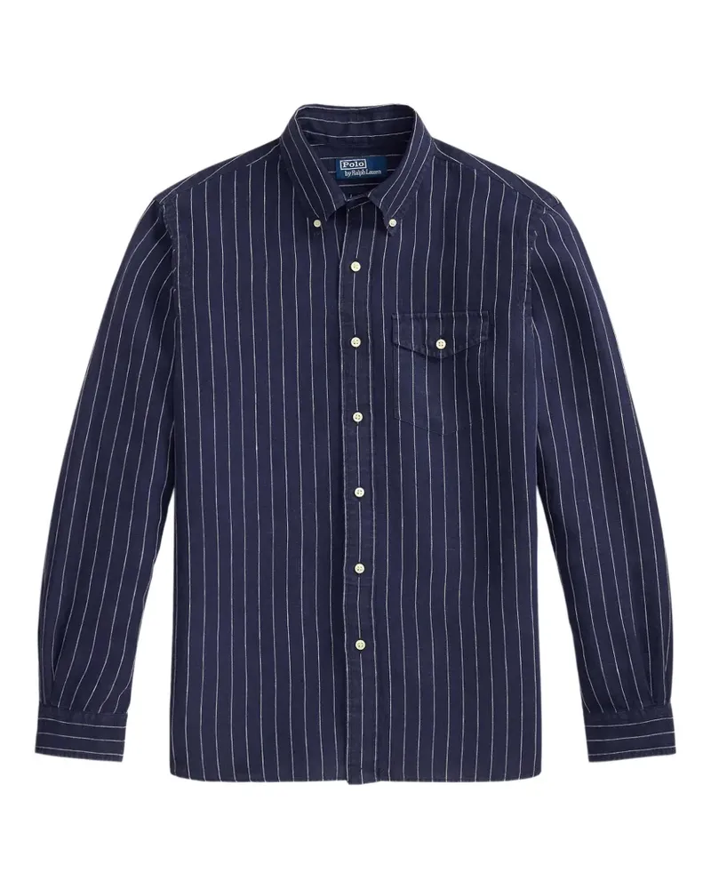 Ralph Lauren Hemd mit Nadelstreifen - Blau Blau