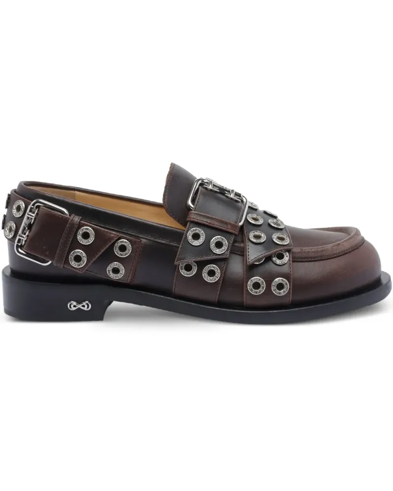 Mach & Mach Loafer mit Schnallendetail - Braun Braun