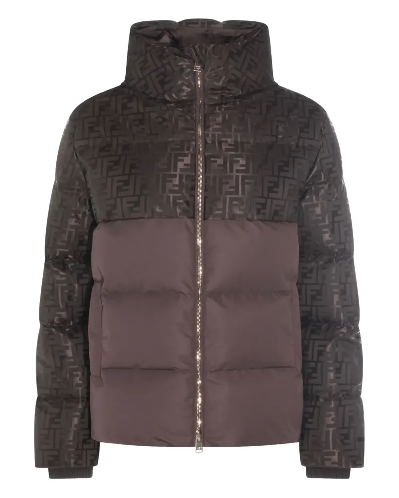 Fendi FF puffer jacket - Braun Braun