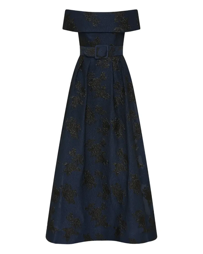 Rebecca Vallance Schulterfreies Abendkleid - Blau Blau