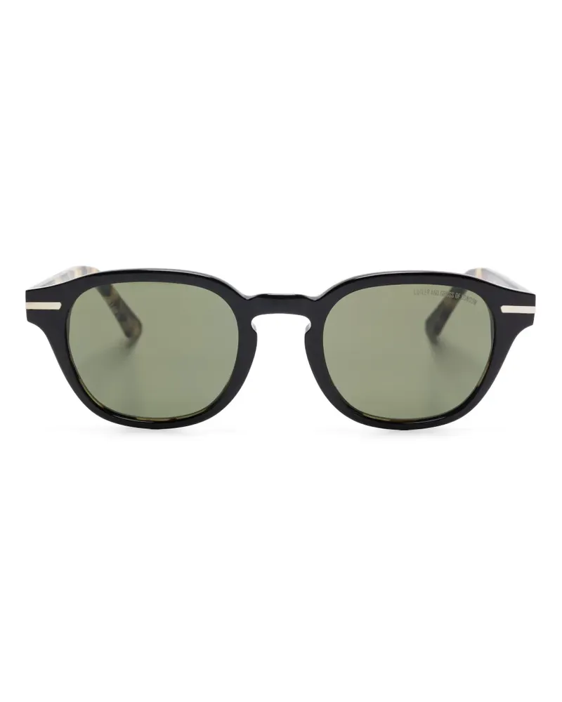 Cutler and Gross Sonnenbrille mit rundem Gestell - Schwarz Schwarz