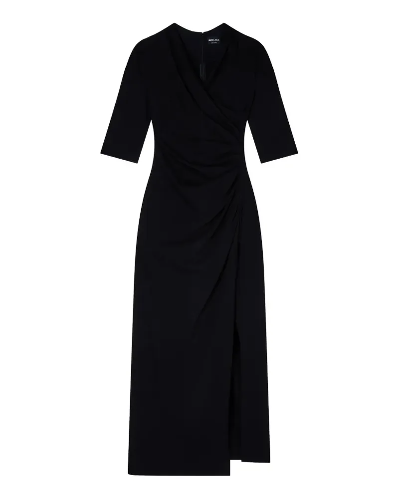 Giorgio Armani Kleid mit V-Ausschnitt - Schwarz Schwarz