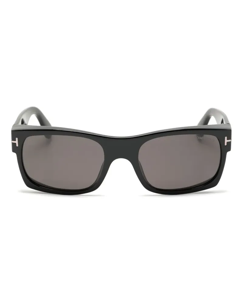 Tom Ford Sonnenbrille mit eckigem Gestell - Schwarz Schwarz