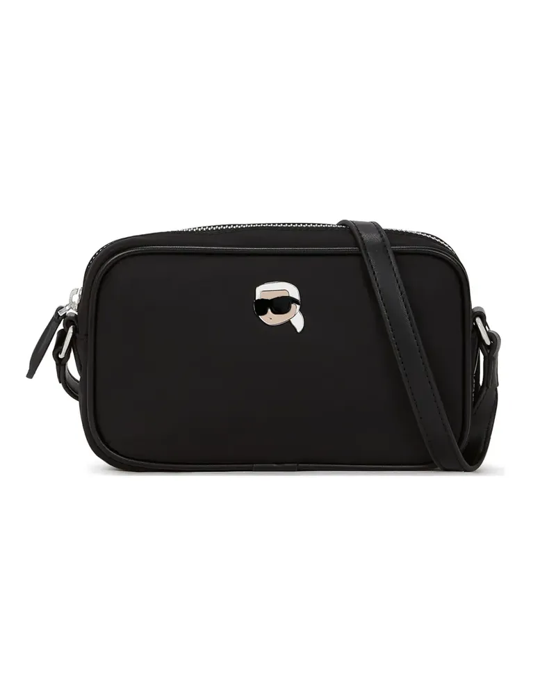 Karl Lagerfeld Ikon Pin Umhängetasche - Schwarz Schwarz