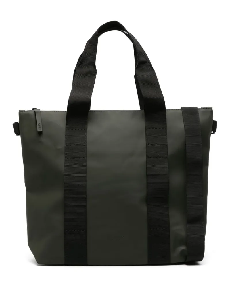 RAINS Shopper mit Logo-Prägung - Grün Grün