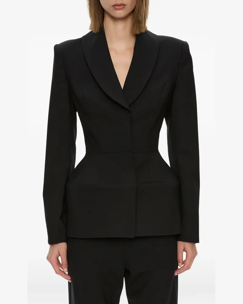 Christopher Esber Lea Blazer mit Schößchen - Schwarz Schwarz