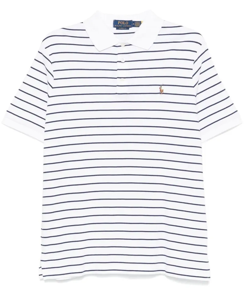 Ralph Lauren Gestreiftes Poloshirt - Weiß Weiß