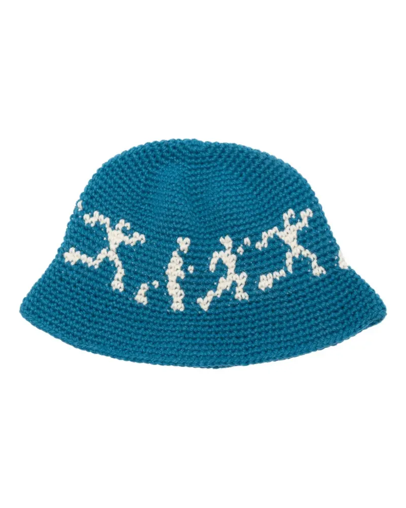 KidSuper Running Guys Fischerhut - Blau Blau