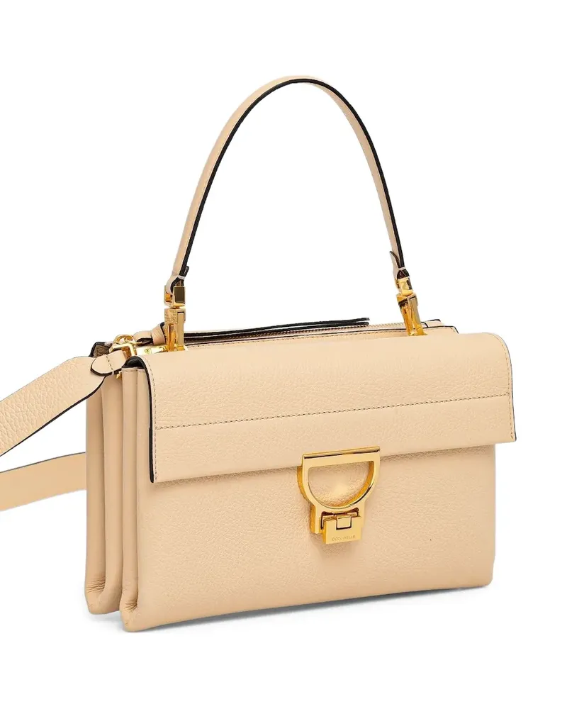 Coccinelle Satchel-Tasche mit D-Ring - Nude Nude