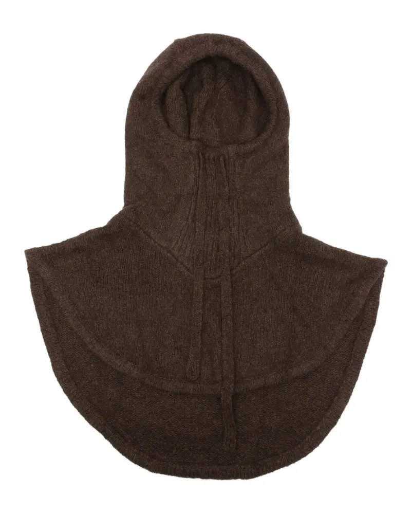 FREI-MUT Anchor Balaklava mit Kapuze - Braun Braun