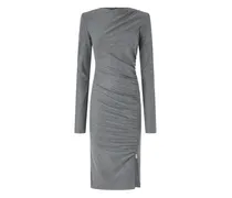 Kleid mit Raffungen - Grau