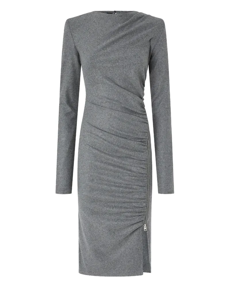 Pinko Kleid mit Raffungen - Grau Grau