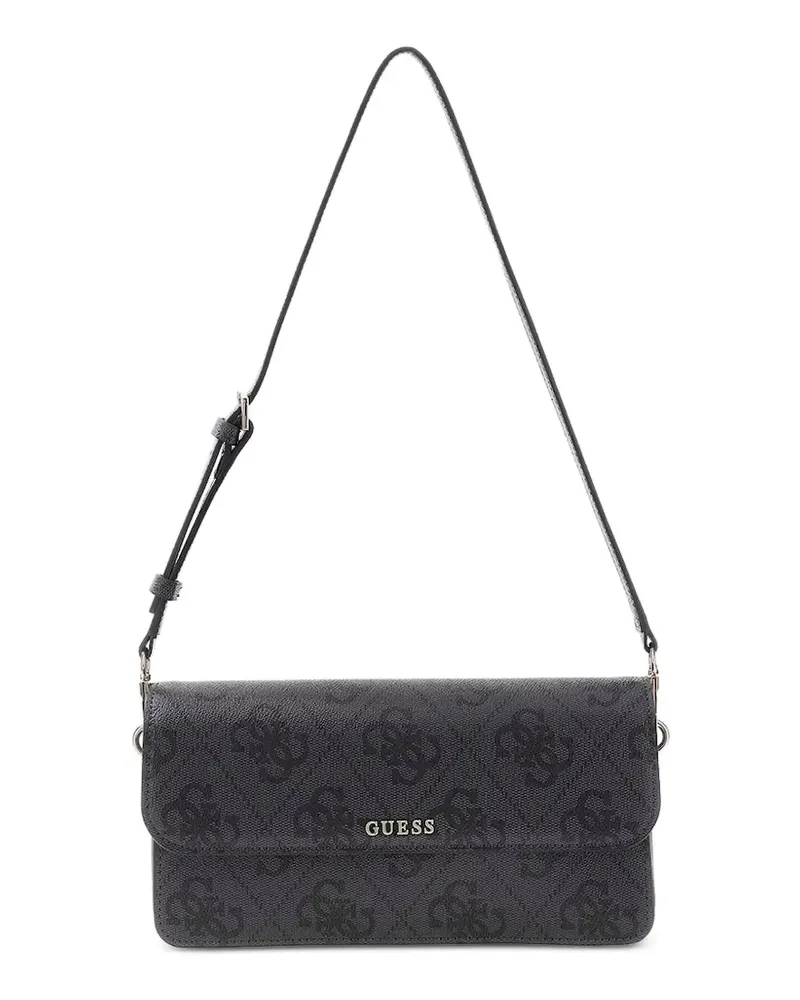 Guess Sadie Schultertasche mit Monogramm - Schwarz Schwarz