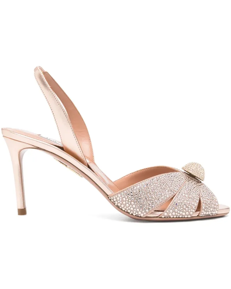 Aquazzura Pumps mit Kristallen 80mm - Rosa Rosa