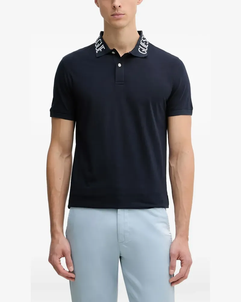 Guess Schmales Poloshirt - Blau Blau